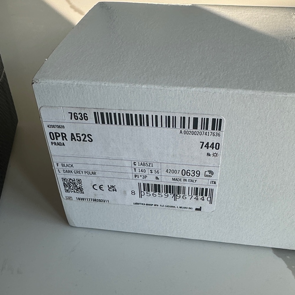 Prada Black Rectangular Sunglasses NWT - image 9